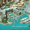 Super hotel abs material 3d miniature model uae